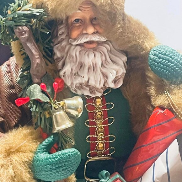 KSA Collectibles Christmas Santa Homeward Bound Figurine 10" with Box - Picture 4 of 9